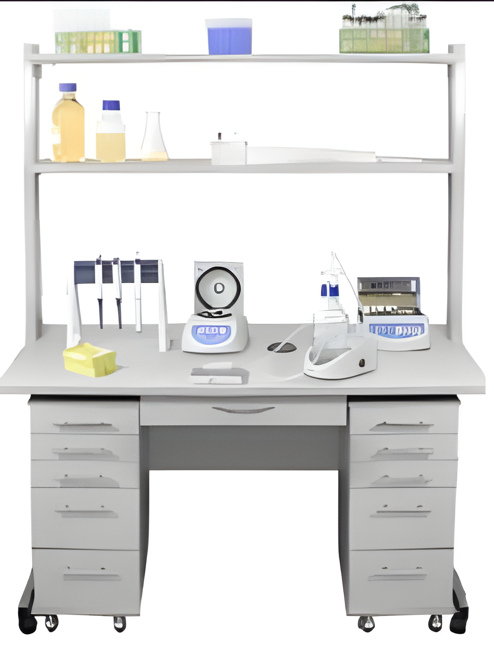 Meja Laboratorium 0130 Rack Mobile Drawer (Meja khusus peneliti/laboran ...